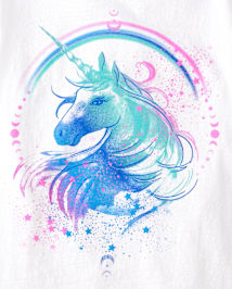 T-shirt graphique licorne pour fille