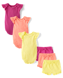 Ensemble de tenues pour bébés filles - Tricot tricoté à volants Collection