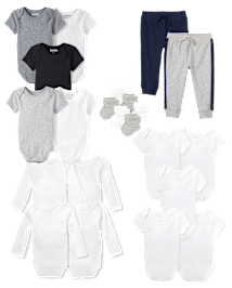 Baby Outfit Set -  Solid Colors Collection