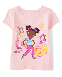 Baby And Toddler Girls Girl Graphic Tee 3-Pack