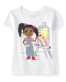 Baby And Toddler Girls Girl Graphic Tee 3-Pack