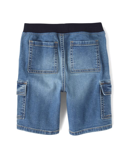 boys denim cargo shorts