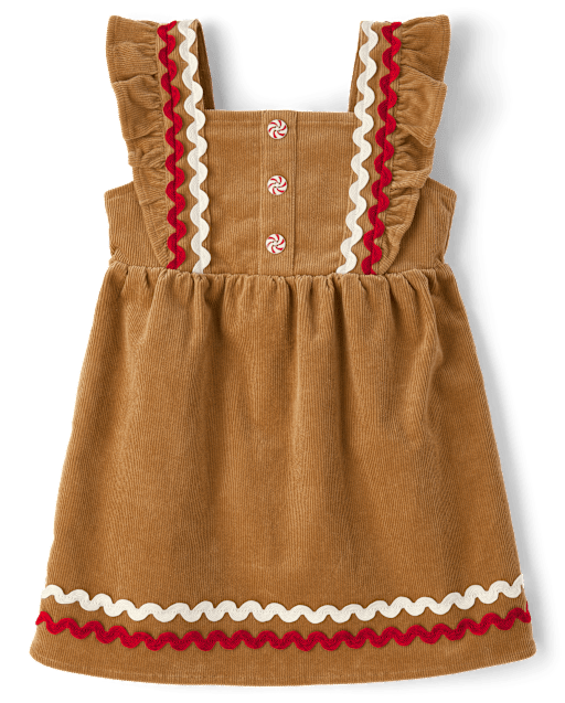 girls brown christmas dress Ulitacool Girls Christmas Dress Kids Deer Xmas Historical Dress Hairband  Outfits Fall Winter Basic Wear Brown 12-18 Months