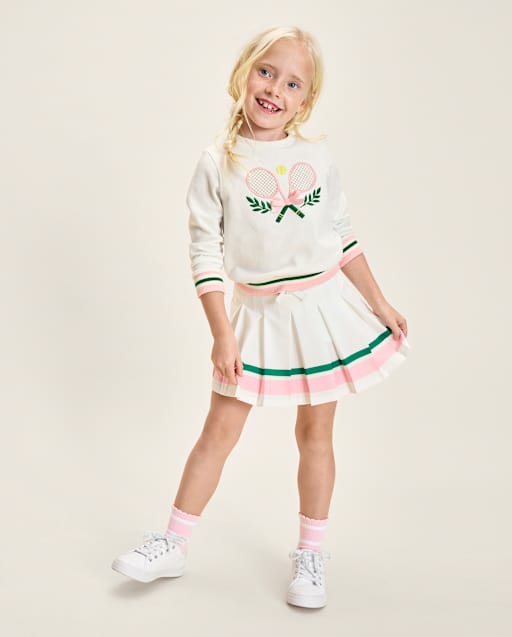 Jupe-short 2025 Pour Filles – Jupe Patineuse évasée En Coton Doux – Intérieur Short Intégré