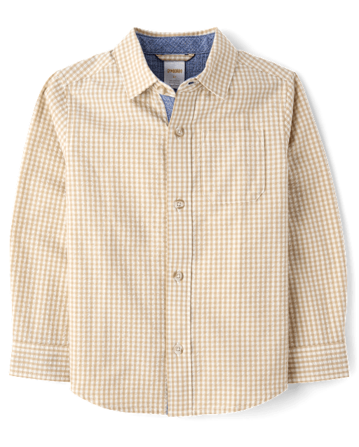 Chemise Garçon GS115 Gris Brodée Manches Longues Taille 12-14 Ans 122ème Airborne