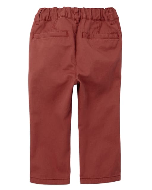 Baby And Toddler Boys Uniform Woven Skinny Chino Pants