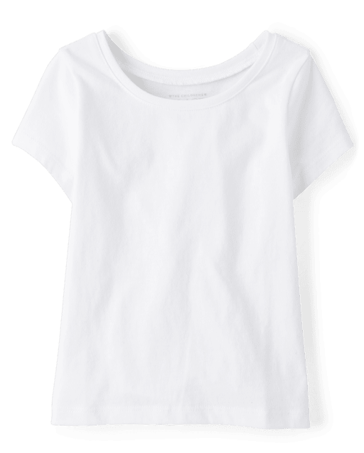Baby And Toddler Girls Short Sleeve Basic Layering Tee