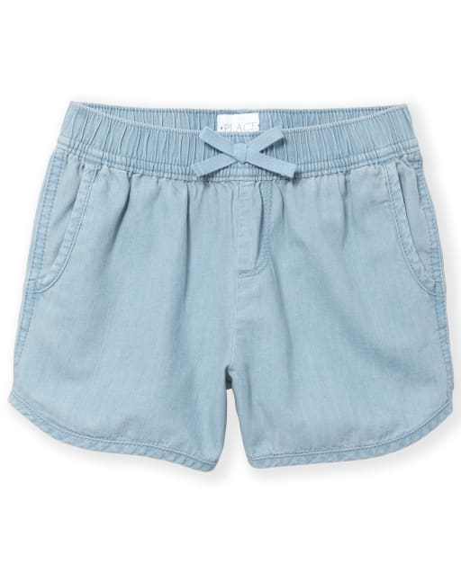 denim dolphin shorts