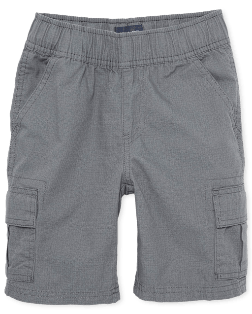 LittleSpring Lot de 1 ou 2 shorts de sport en coton avec cordon de serrage pour petit garçon, gris, 2T
