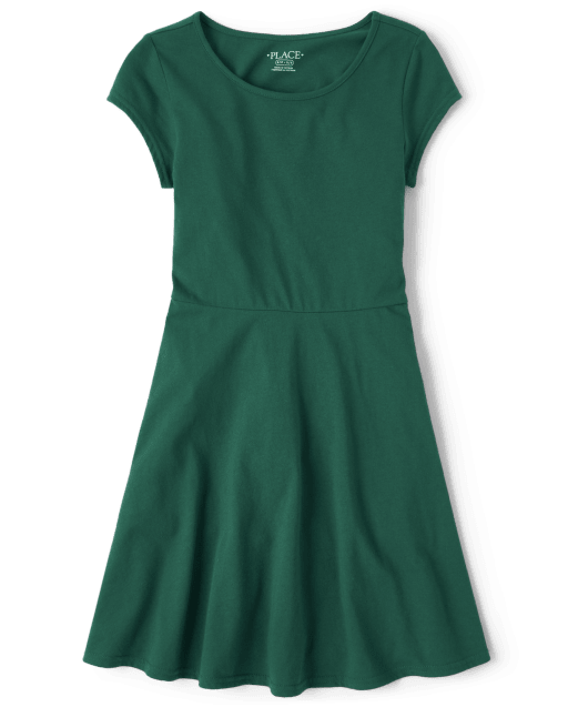 green emerald velvet dress A.B. Uniform