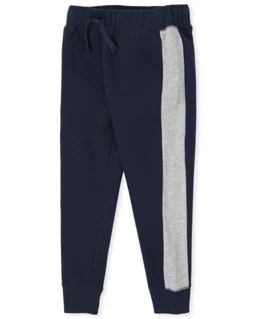 Boys Active Side Stripe Fleece Jogger Pants