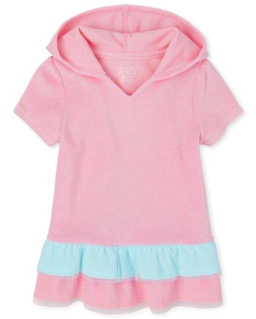 The Childrens Place Little Girls Hooded Coverup Clothing, Shoes