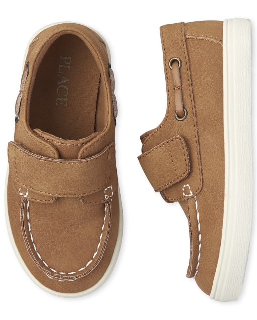 Toddler Boys Easter Faux Leather Boat Shoes