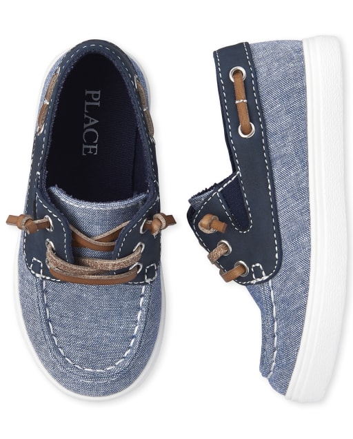 Toddler Boys Easter Chambray Matching Boat Shoes Toddler Boys Easter Chambray Matching Boat Shoes