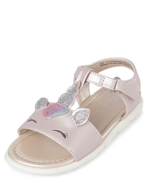 unicorn flip flops children's place