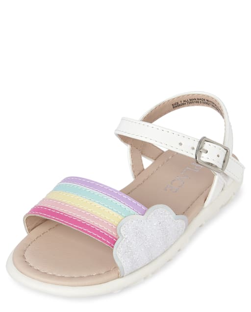 pink rainbow sandals