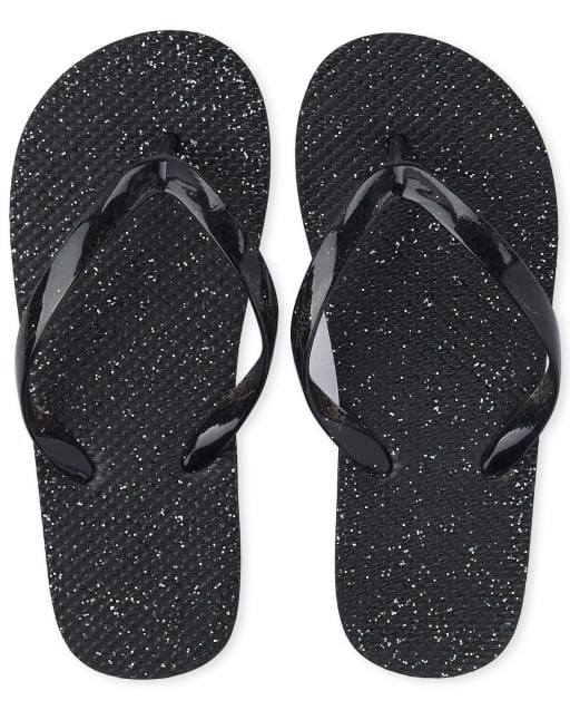 glitter flip flop sandals