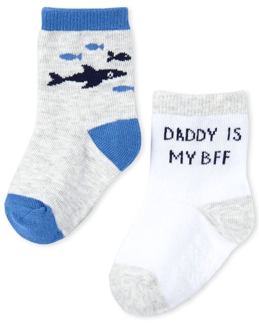 Baby Boys Shark Midi Socks 6Pack