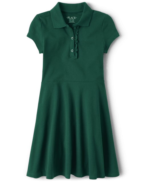 Kids Green School Uniform Dresses | The Children's Place CA
