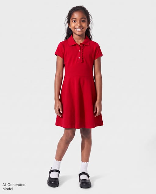 Girls Red School Uniform Dresses & Jumpers