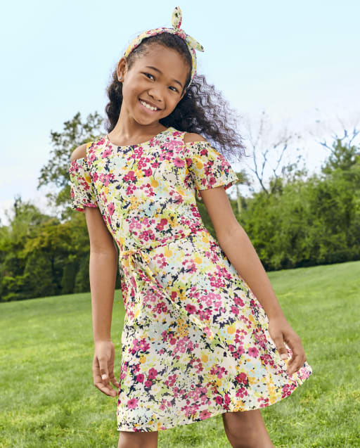 Robe D'été Fleurie Next Pour Fille 3 Ans - Couleurs Vives - Occasion Très Bon état