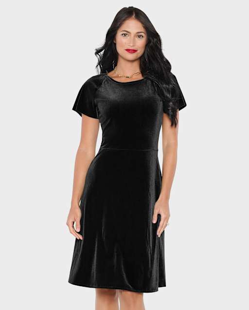 black dress for mom and daughter Rich Black Mom and Daughter Dress Fashiana
