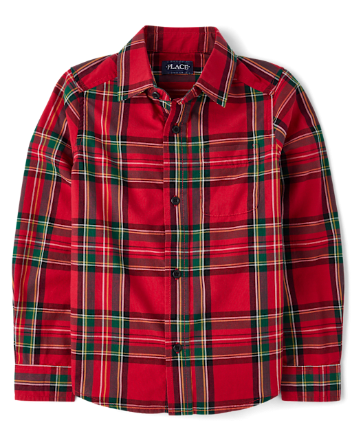 Kids Red Dress Shirts | The Children's Place Canada