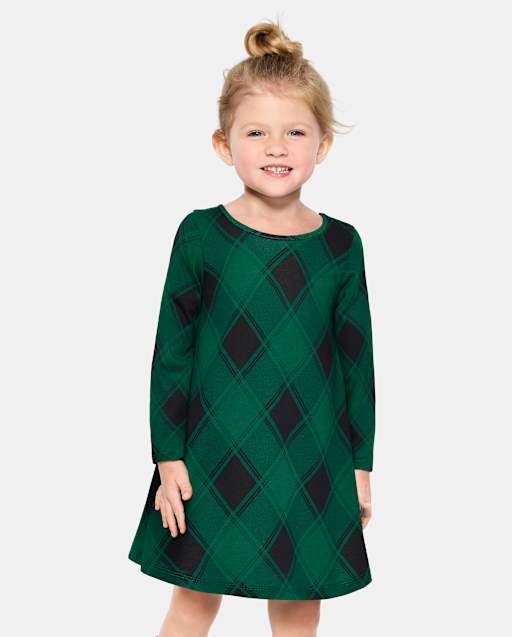 white christmas dresses Christmas Merry Girl's Soft Bamboo Dress main image 0