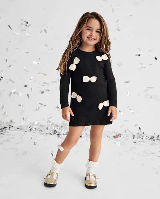 black dresses for infants My Little DRESS-6-12 Fabulous touches include flouncy cap sleeves and a bow Baby Girl Black Dresses |