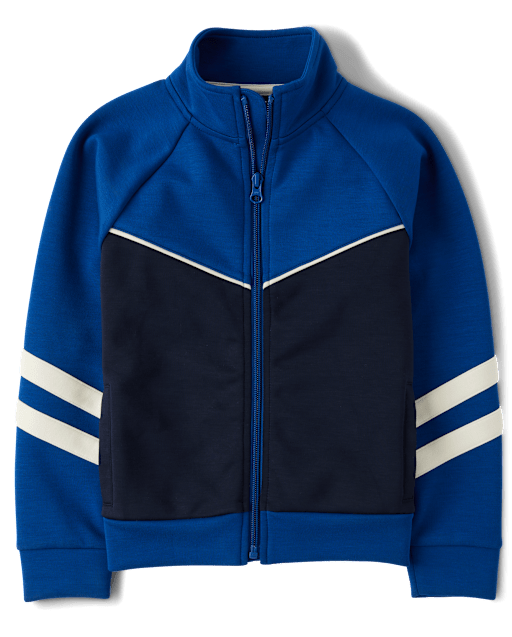 Sweat Capuche Garçon TU Bleu, Coton, Fermeture éclair, Taille 6 Ans – Très Bon état