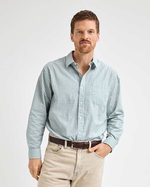 Ensemble Garçon Chaps : Pantalon Habillé Noir (manque Fermoir) + Chemise à Carreaux, Tailles 7-8