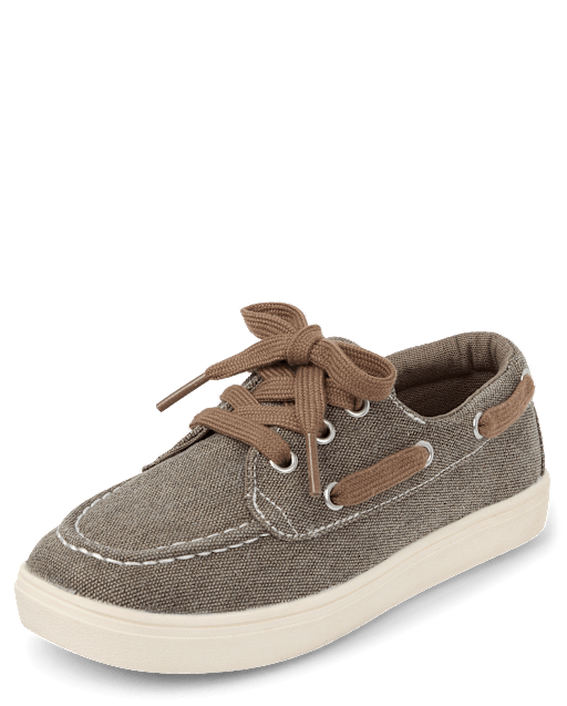 Baskets en toile à lacets - Beige - Kiabi - 12.00