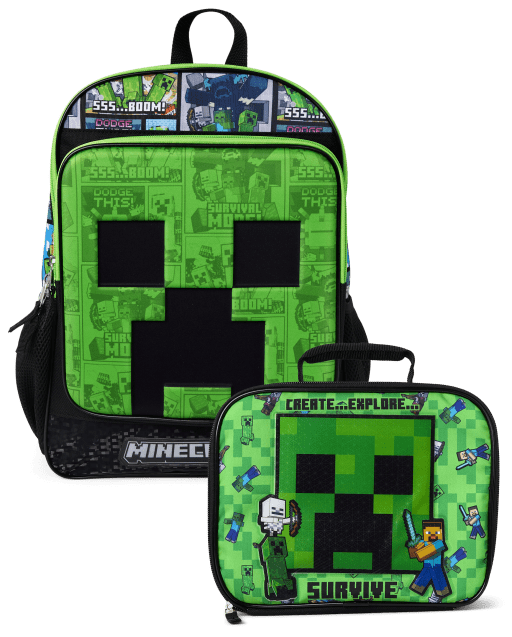 ACEIOT Gamer Backpack For Boys - Kids School Bag With Lunch Box & Pencil Case Included
