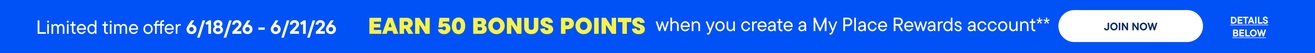 EARN 50 BONUS POINTS WHEN YOU CREATE MPR ACCOUNT 