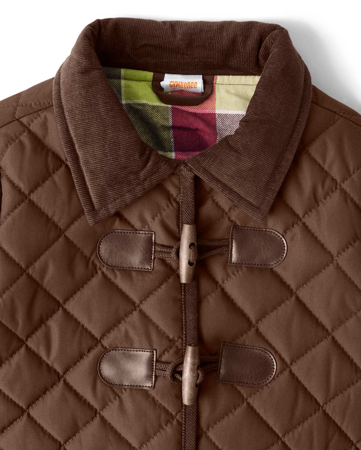 Куртка Gymboree Quilted - Pony Club для девочек, цвет: Коричневый — фото 2