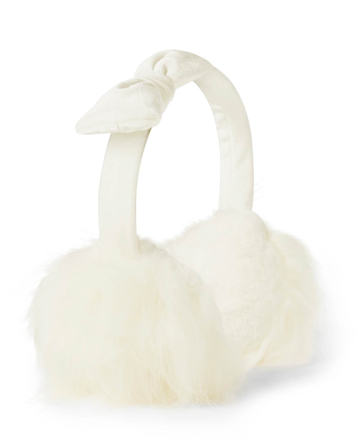 Головные уборы Gymboree Girls Faux Fur Ear Muffs - Picture Perfect, цвет: Белый — фото 1