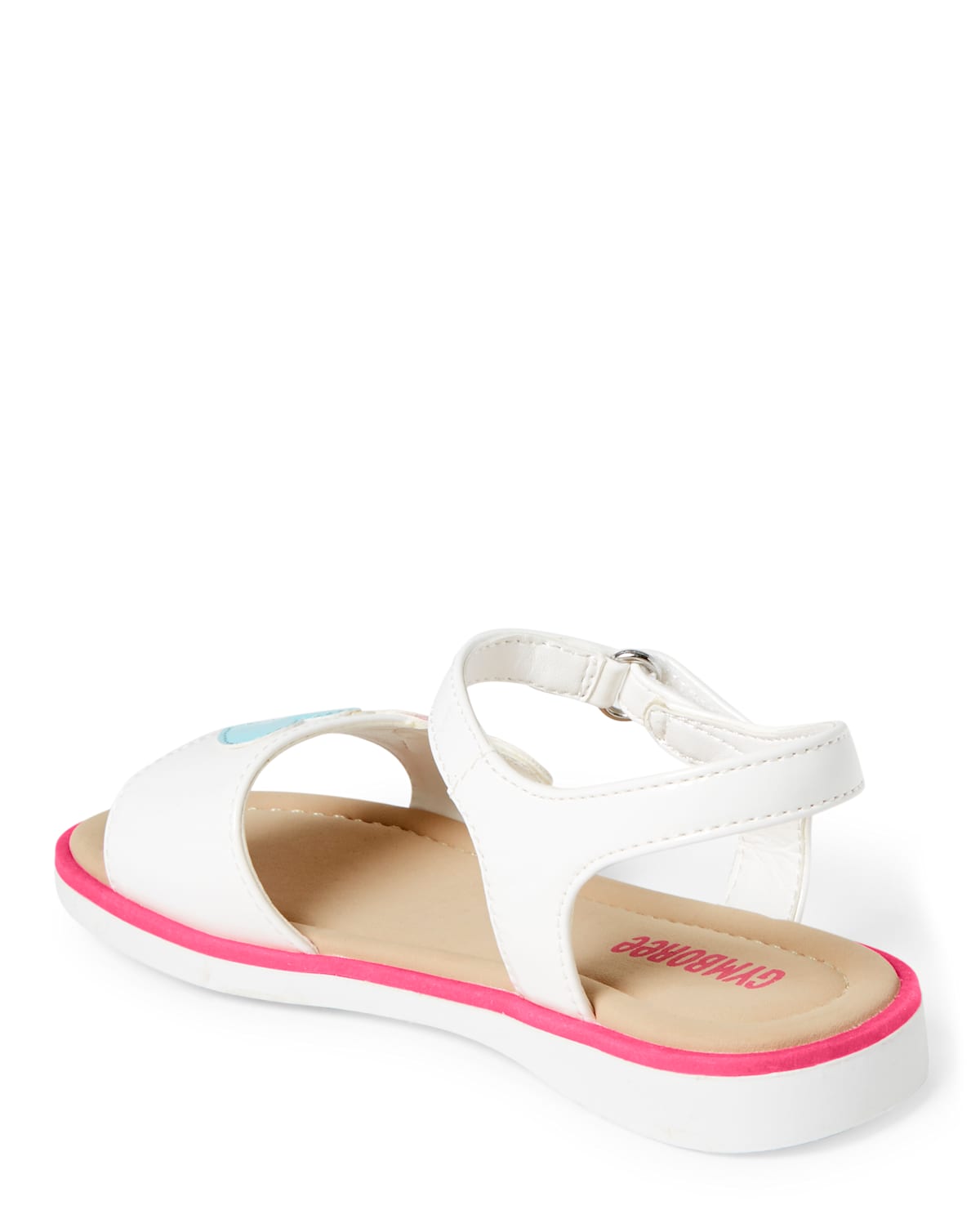 Сандалии Gymboree Glitter Heart Sandals - Sunshine Time для девочек, цвет: Белый — фото 2