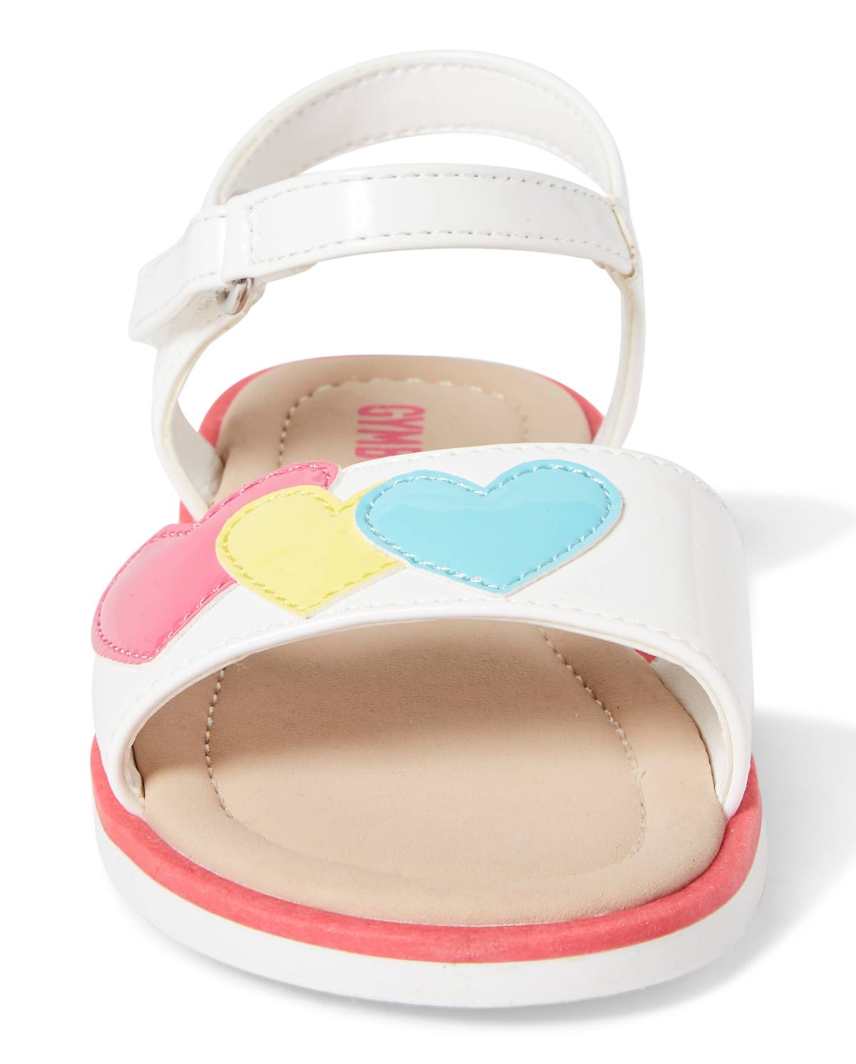 Сандалии Gymboree Glitter Heart Sandals - Sunshine Time для девочек, цвет: Белый — фото 3
