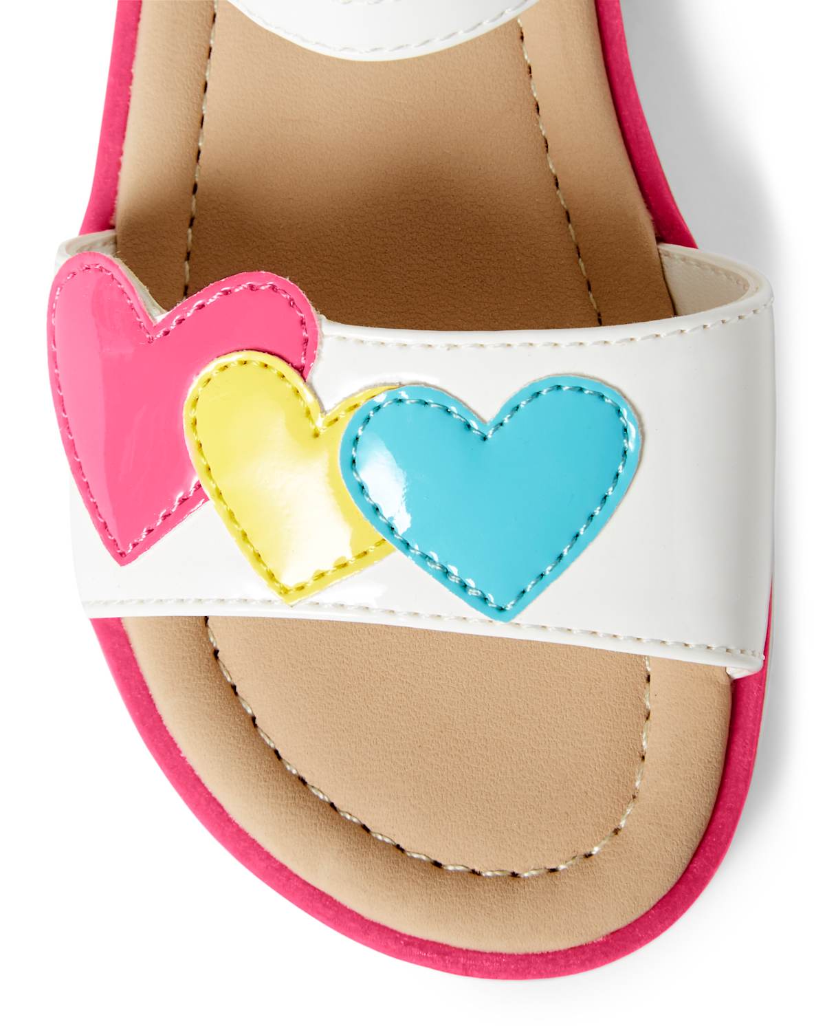 Сандалии Gymboree Glitter Heart Sandals - Sunshine Time для девочек, цвет: Белый — фото 4
