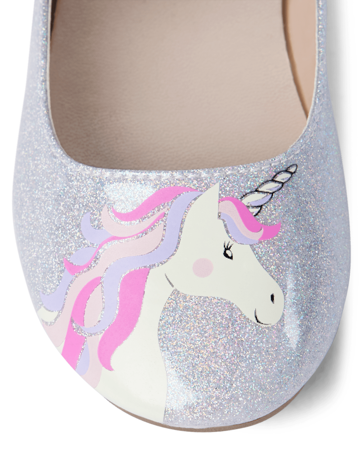 Балетки Gymboree Unicorn Ballet - Unicorn Princess для девочек, цвет: Металлик — фото 4