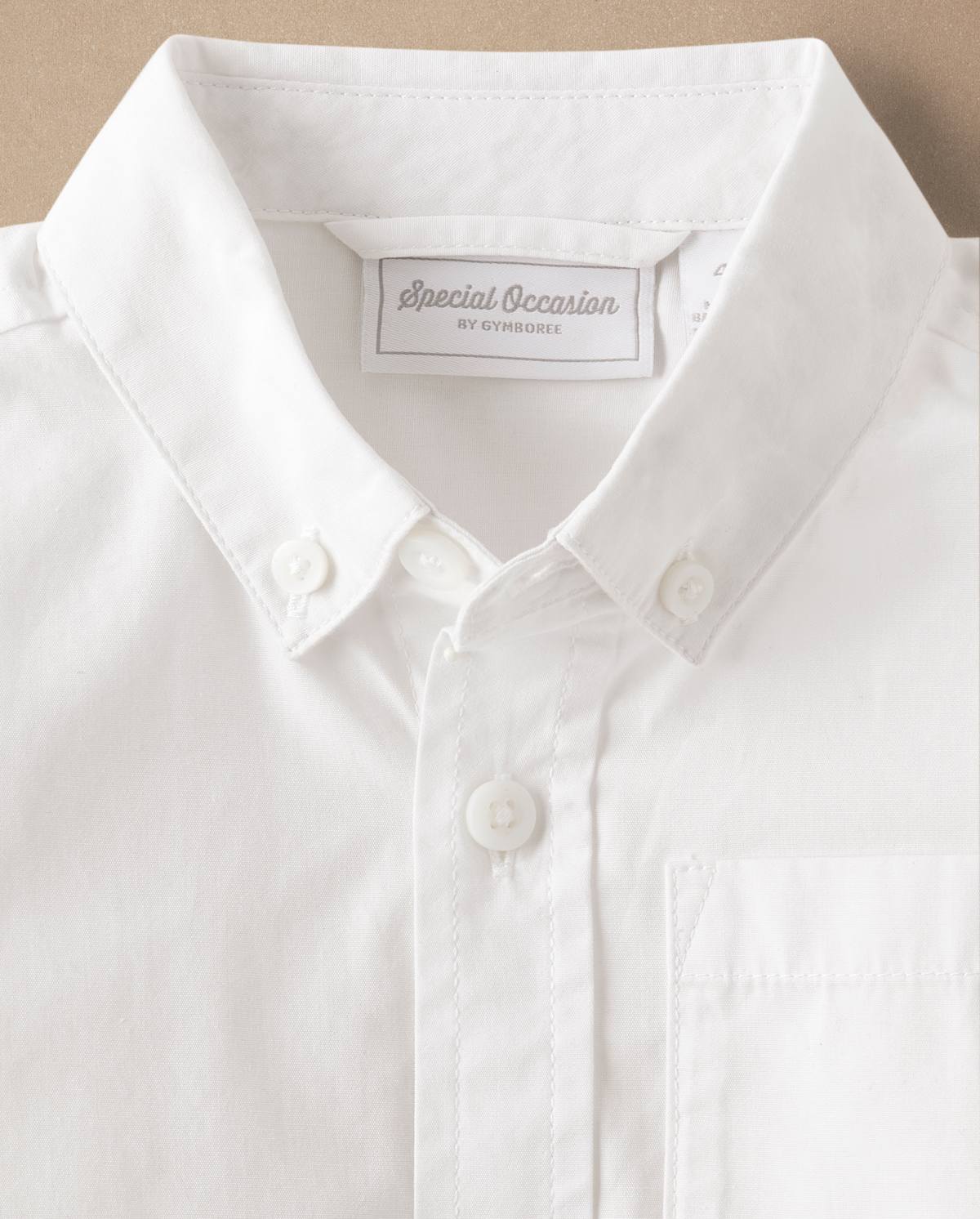 Рубашка Gymboree Poplin Button Up - Special Occasions для мальчиков, цвет: Белый — фото 1