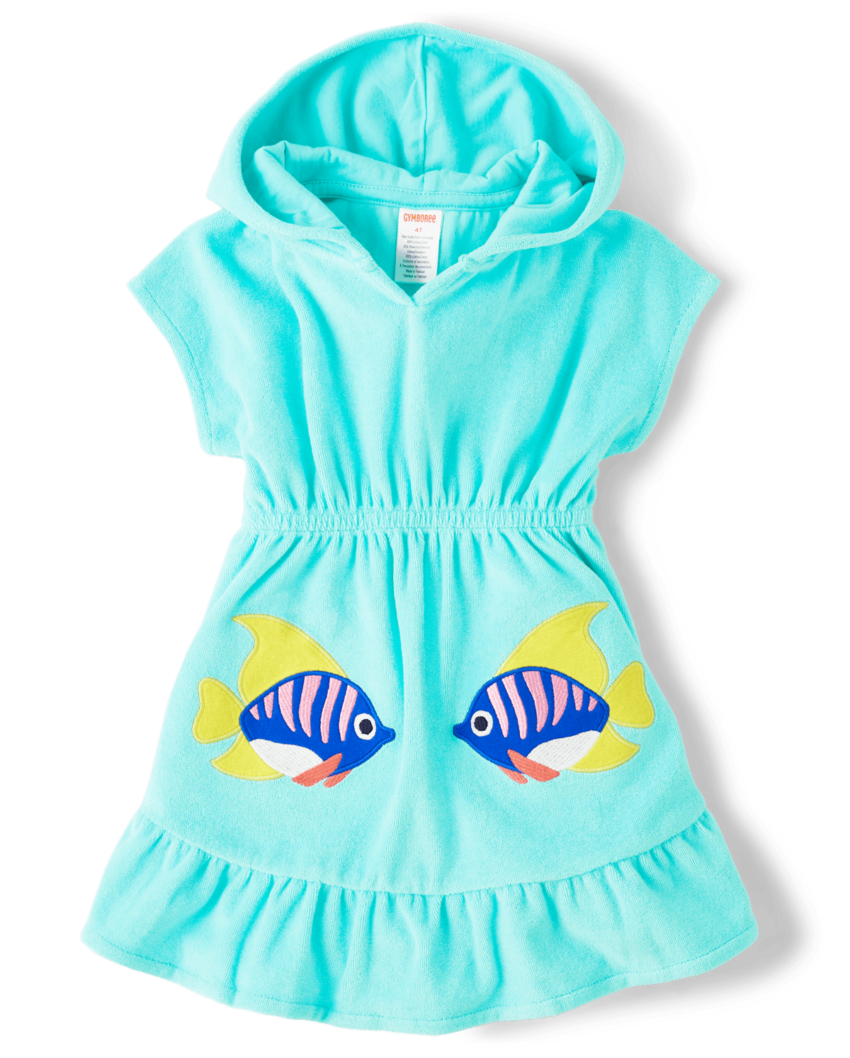 Пляжная накидка Splish-Splash для детей, оборки — Gymboree, цвет: Синий — фото 1