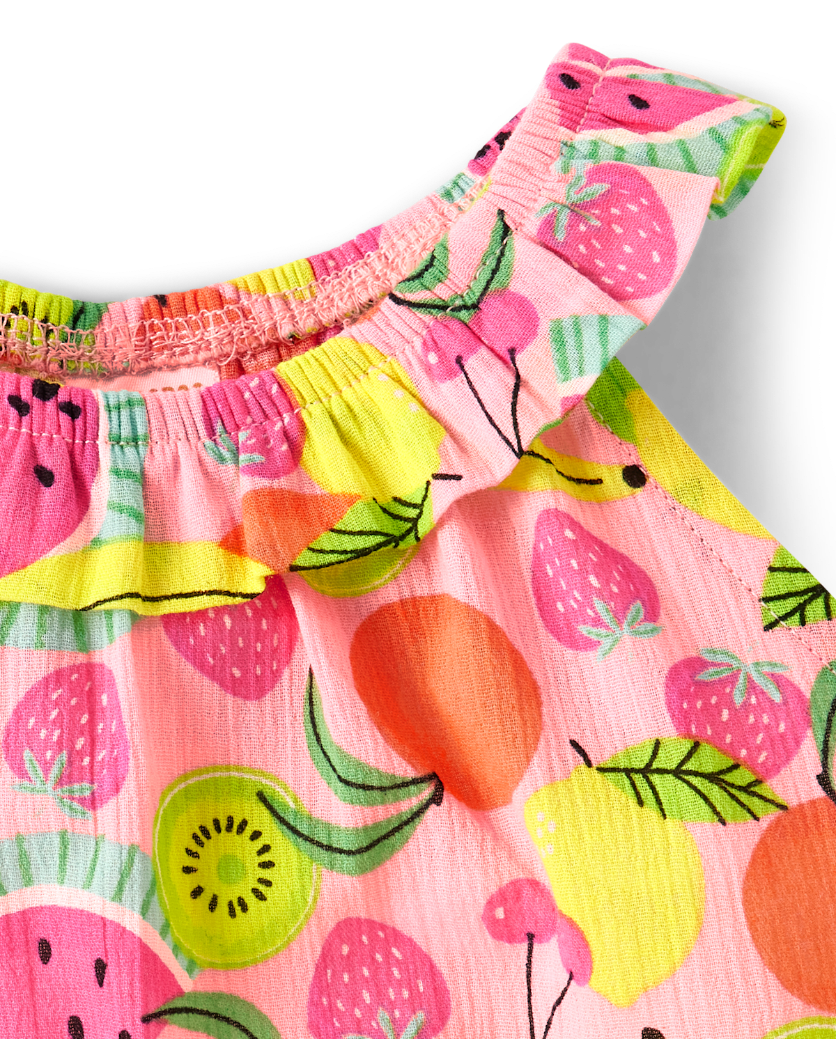 Gymboree Girls Fruit Ruffle Cover-Up - Splish-Splash, цвет: Розовый — фото 2