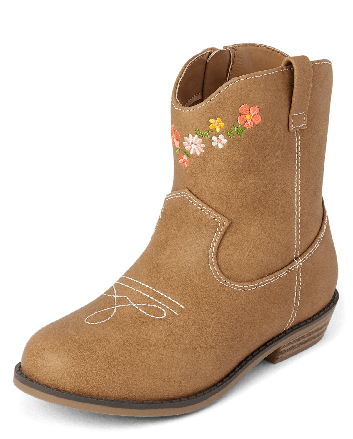 Ботинки Gymboree Embroidered Floral Cowgirl - Country Trail для девочек, цвет: Рыжевато-коричневый — фото 1