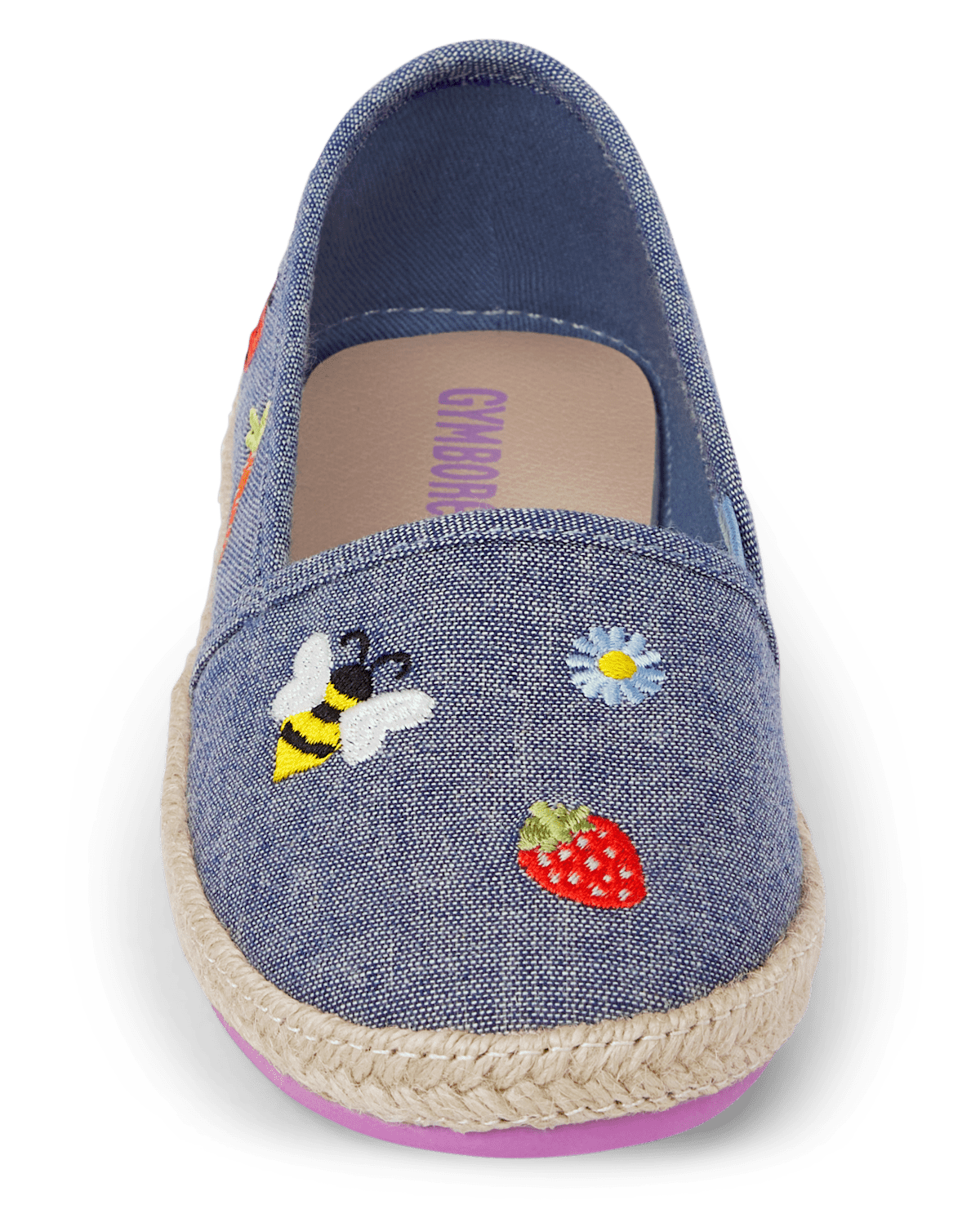 Балетки Gymboree Embroidered Icon Espadrille Flats - Little Sprout для девочек, цвет: Джинсовый — фото 3