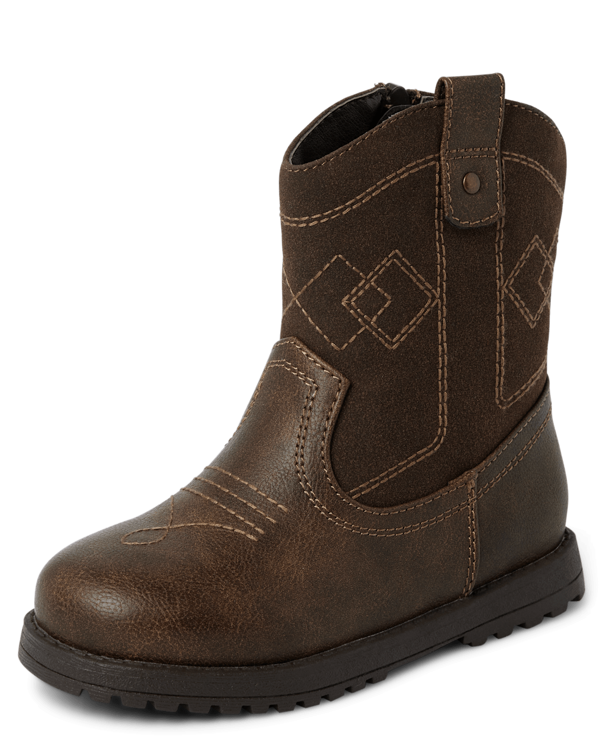 Ботинки Gymboree Embroidered Pattern Cowboy - Montana Mountain для мальчиков, цвет: Коричневый — фото 1