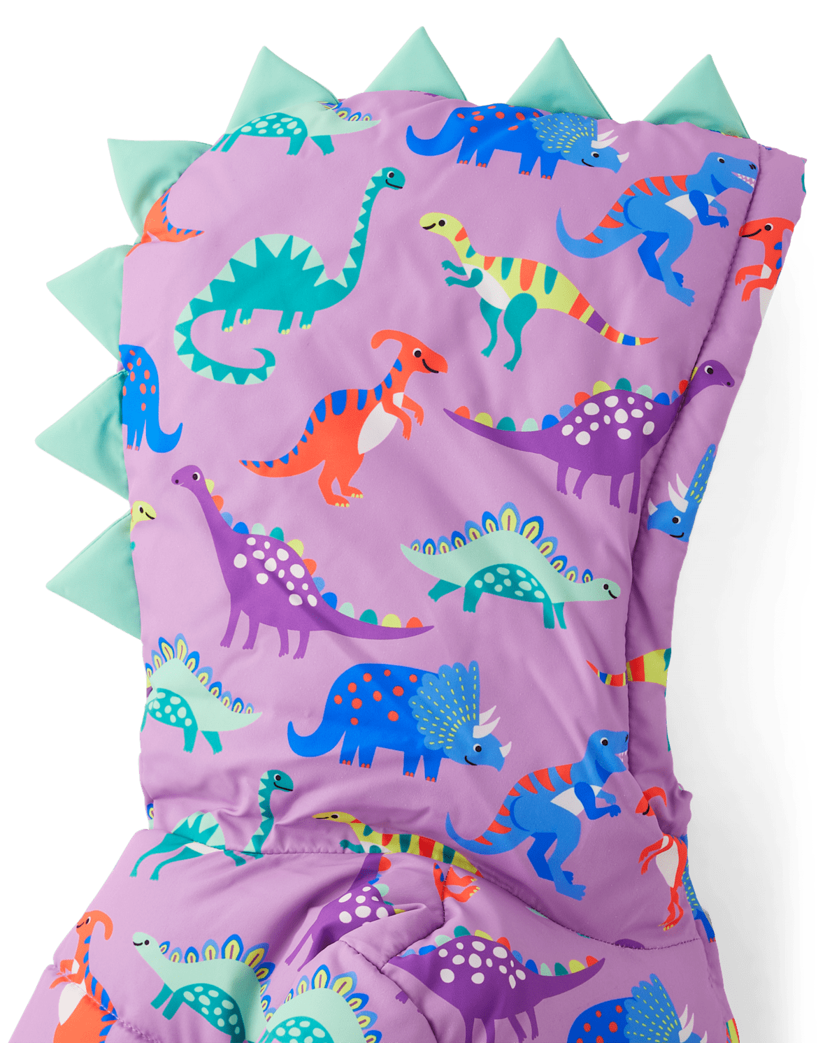 Куртка Gymboree Dino Puffer - Dino Friends для девочек, цвет: Фиолетовый — фото 2