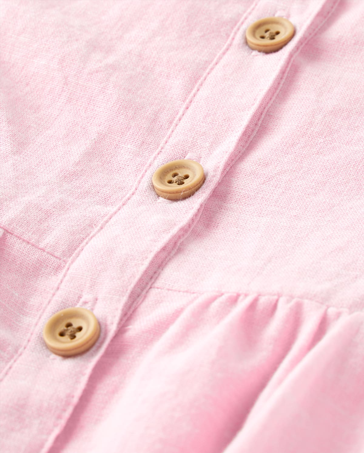 Платье Gymboree Ruffle Linen-Blend Tiered для девочек, цвет: Розовый — фото 2