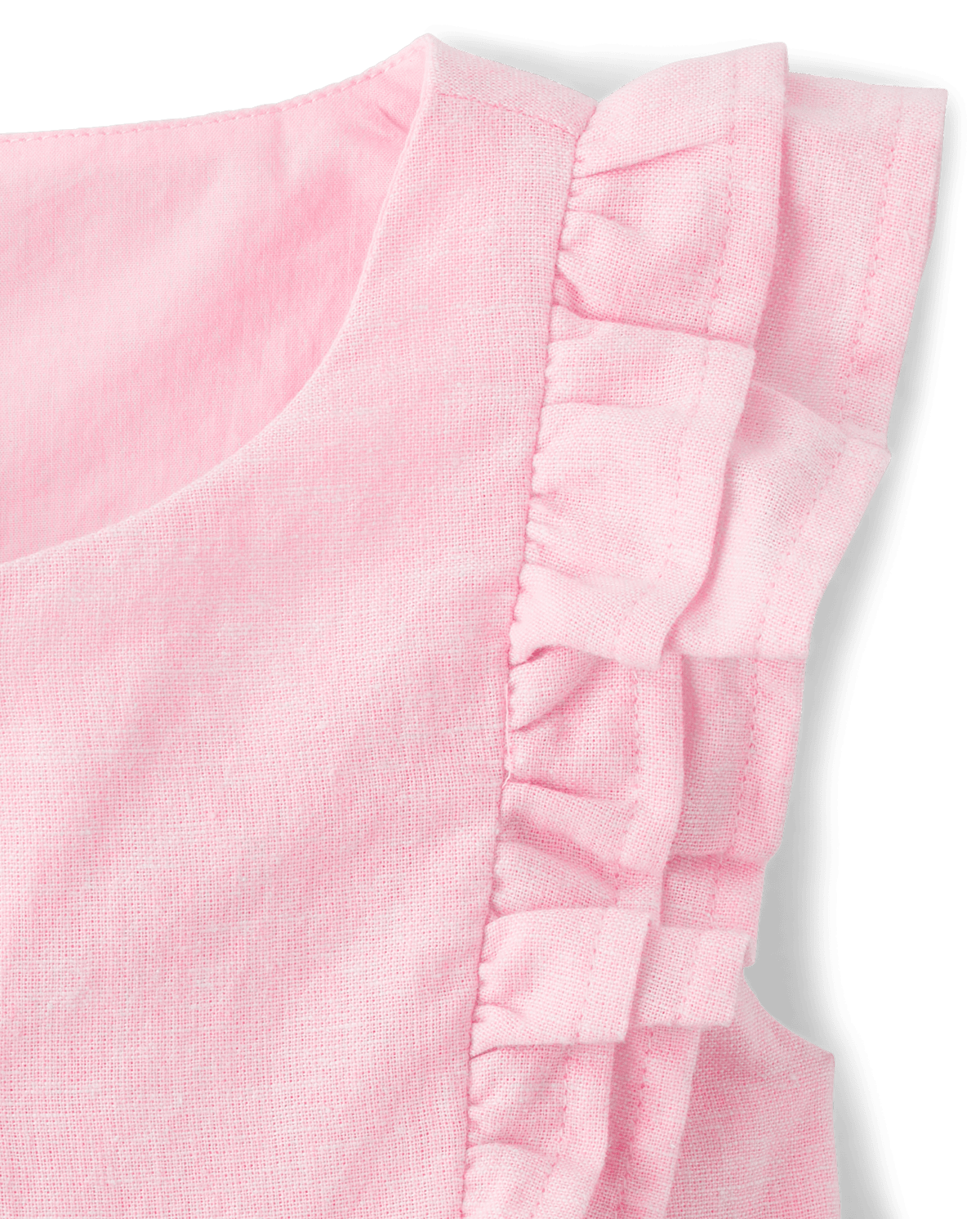 Платье Gymboree Ruffle Linen-Blend Tiered для девочек, цвет: Розовый — фото 3