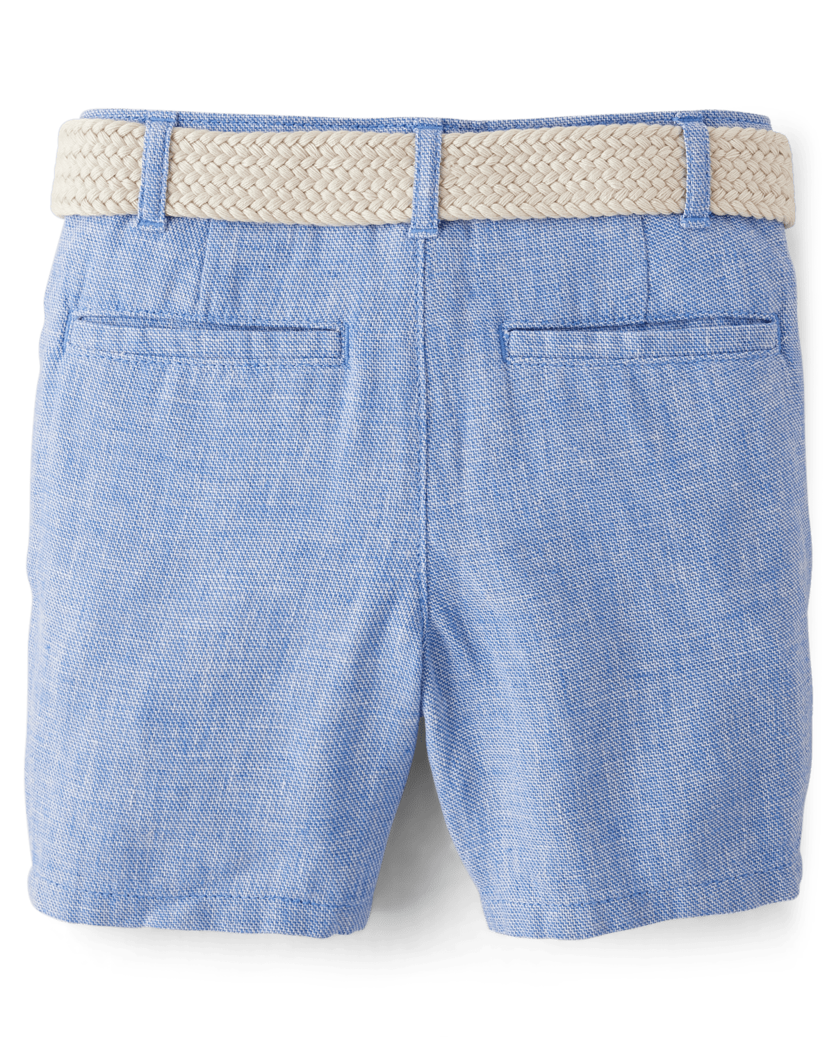 Шорты Gymboree Belted Linen-Blend Chino для мальчиков, цвет: Синий — фото 3